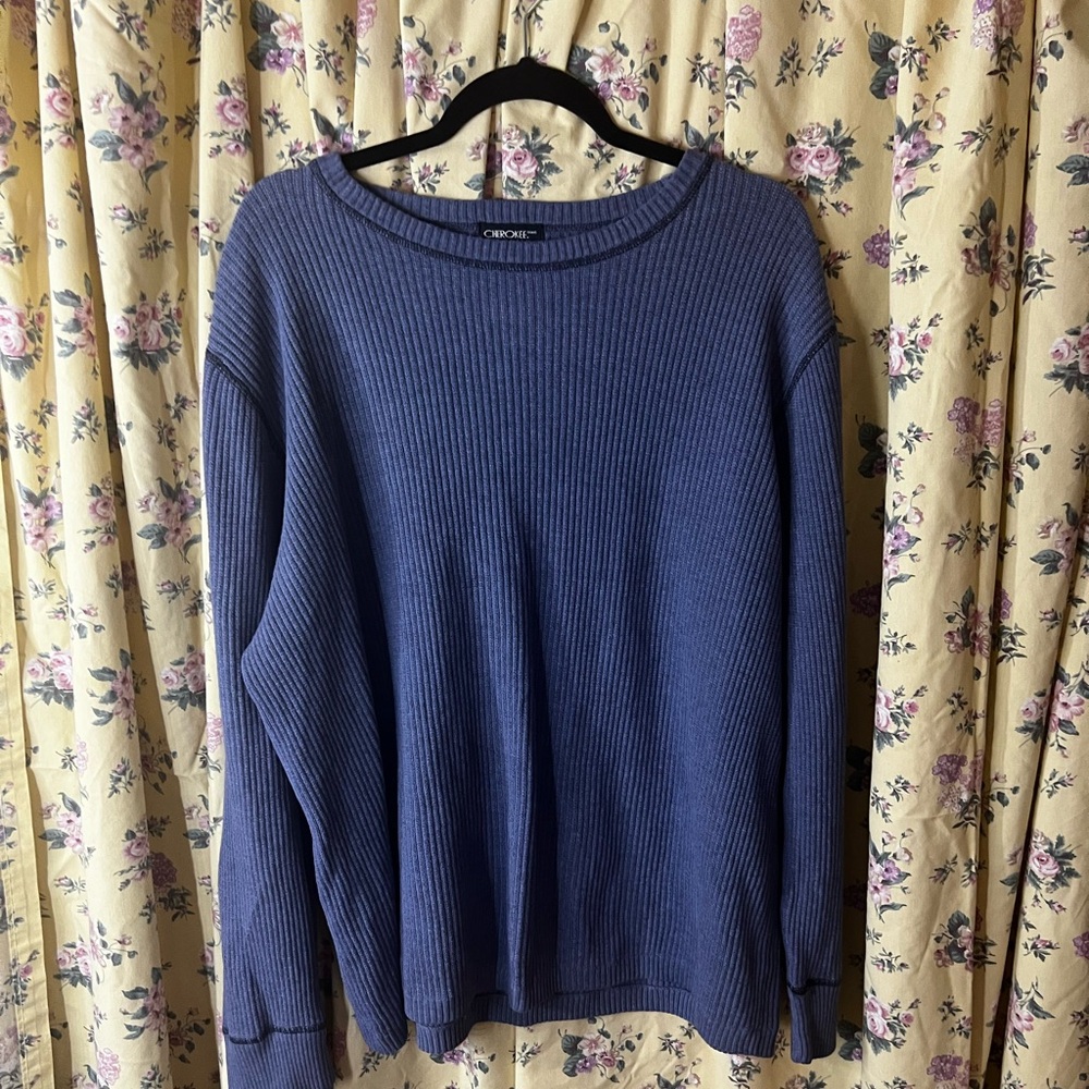 Womens Stretchy Blue Long Sleeve